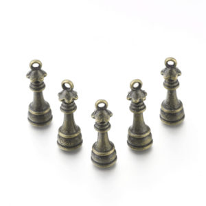 Queen Chess Piece Charms - Riverside Beads