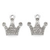 Diamante Crown charm - Riverside Beads