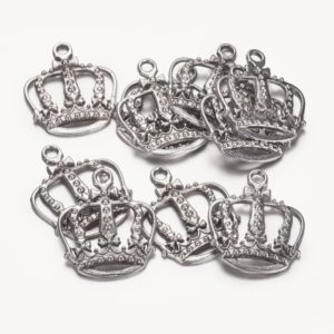 Large Crown Charms - Riverside Beads