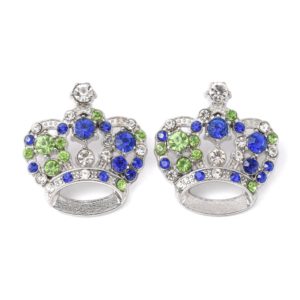 Large Diamante Crown Charm - Riverside Beads