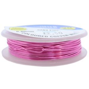 Non Tarnish Craft Wire - Baby Pink - Riverside Beads