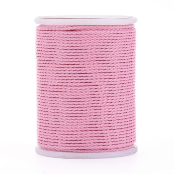 1mm Twisted Cord - Pink - Riverside Beads