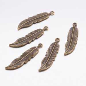 Large Feather Charms - Riverside Beads