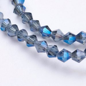 Crystal Bicone Bead - Marine Blue - Riverside Beads