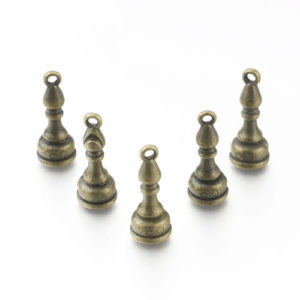 Chess Bishop Piece Charm - Riverside Beads