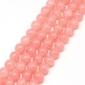 Marbled Glass Beads - Pink - Riverside Beads