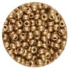 Size 10/0 Preciosa Seed Beads - Metallic Gold - Riverside Beads