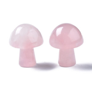 Rose Quartz GuaSha Stone Mushroom - Riverside Beads