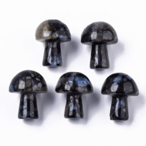 Crystal Mushroom Bead - Labradorite - Riverside Beads