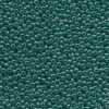 Size 11/0 Preciosa Seed Beads - Opaque Dark Green - Riverside Beads