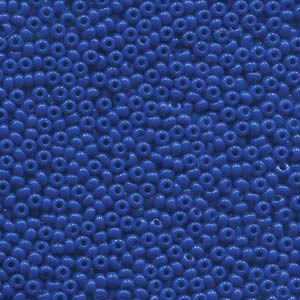 Size 8/0 Preciosa Seed Beads - Opaque Blue - Riverside Beads
