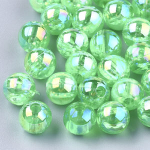 8mm Round AB Bead – Green - Riverside Beads