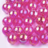 8mm Round AB Bead – Fuchsia - Riverside Beads