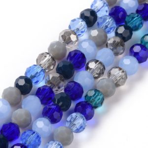 6mm Crystal Round - Deep Sea Blue - Riverside Beads