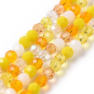 6mm Crystal Round - Lemonade Yellow - Riverside Beads