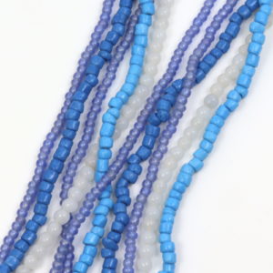 Glass and Seed Bead Strands - Blue Lagoon - Riverside Beads