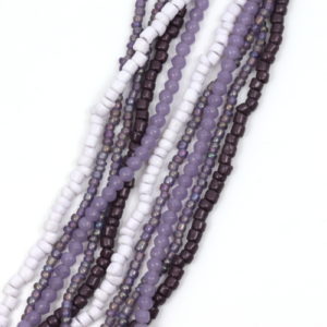 Glass and Seed Bead Strands - Purple Burst - Riverside Beads