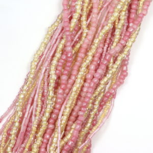 Rice and Seed Bead Strands - Candyfloss Pink - Riverside Beads