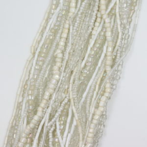 Rice and Seed Bead Strands - Ice White - Riverside Beads