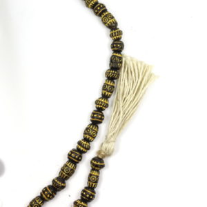 Wood Barrel Beads - Black - Riverside Beads
