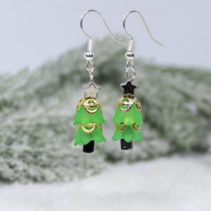 Lucite Christmas Tree Earrings Kit - Riverside Beads