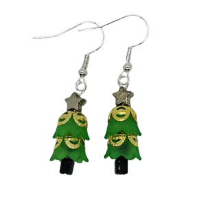 Lucite Christmas Tree Earrings - Riverside Beads