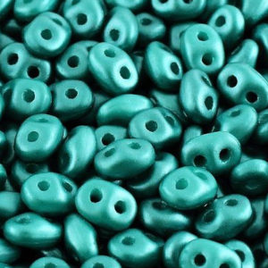 Czech SuperDuos 10g Tube - Pastel Teal - Riverside Beads