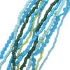 Assorted Glass Seed Bead Lagoon Blue - Riverside Beads