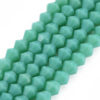 Crystal Bicone Bead - Opaque Light Teal - Riverside Beads