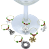 Christmas Wine Glass Charm - Riverside Beads