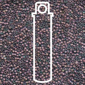 Size 11/0 Miyuki Delica Beads - Matt Metallic Rose - Riverside Beads