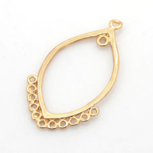 Chandelier Earring - Gold - Riverside Beads
