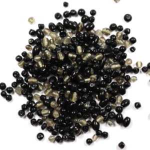 Mixed Indian Glass Beads Black - Riverside Beads