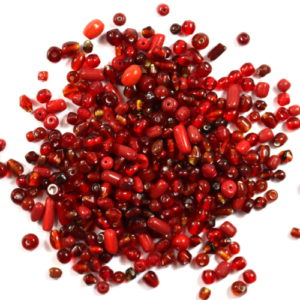 Mixed Indian Glass Beads Red - Riverside Beads