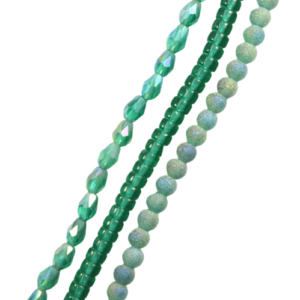 Assorted Glass Beads - Teal - Riverside Beads