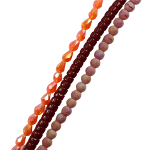 Assorted Glass Beads - Molten Red - Riverside Beads