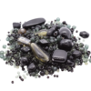Mixed Large Indian Glass Beads - Black - Riverside Beads