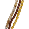 Assorted Glass Bead Strand Brown - Riverside Beads