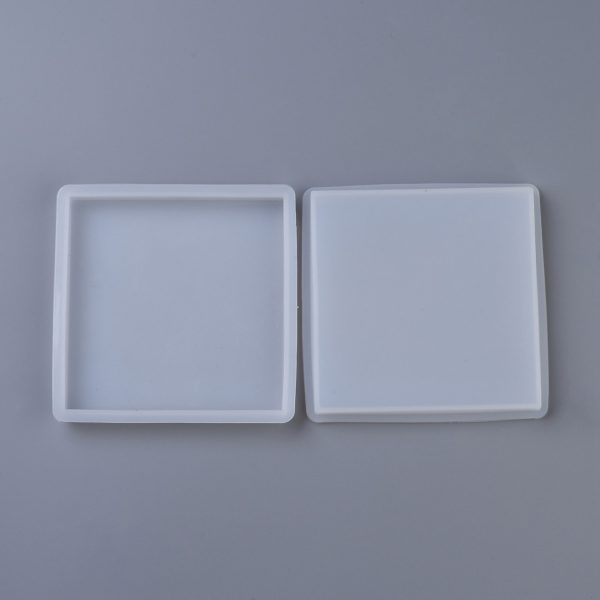Silicone Square Coaster Mould - Riverside Beads