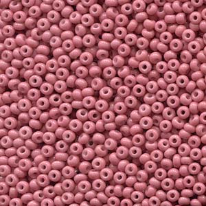 Size 8/0 Preciosa Seed Beads - Pink Coral Opaque - Riverside Beads
