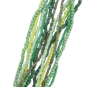 Assorted Seed Bead Strand Meadow Green - Riverside Beads