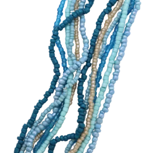 Assorted Seed Bead Strand Mediterranean Blue - Riverside Beads
