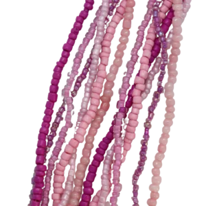 Assorted Seed Bead Strand Pink Blush - Riverside Beads