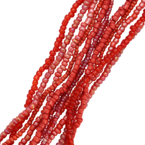 Assorted Seed Bead Strand Ruby Red - Riverside Beads