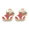Enamel Christmas Stocking Charms - Riverside Beads