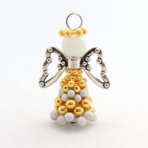 Gratitude Sparkle Spacer Angel Charm Kit - Riverside Beads