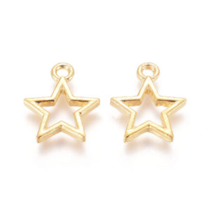 Gold Star Charms - Riverside Beads