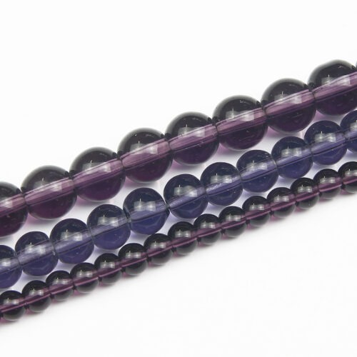 Glass Beads - Purple - Riverside Beads
