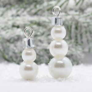 Silver Snowman Beaded Charm Kit - Riverside Beads