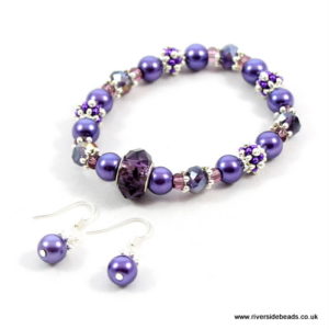 Purple Sparkle Spacer Kit - Riverside Beads